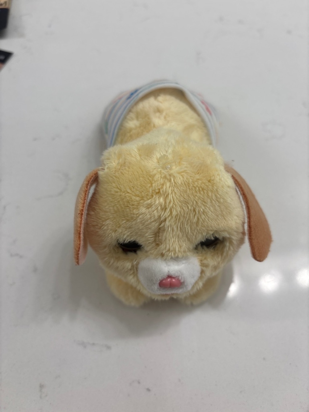 Fur Real Plush Yellow Puppy Soft Toy for Small Pets